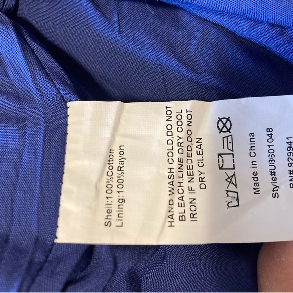 Navy sleeve pleated tunic - Picture 6 of 10